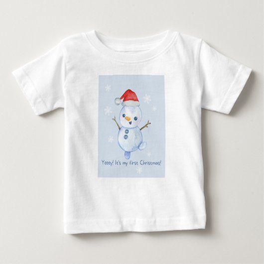 ベビー初めてのクリスマス ベビーTシャツ (正面)