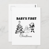 ベビー初めてのクリスマス ポストカード (正面/裏面)