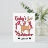 ベビー初めてのクリスマス ポストカード (スタンド正面)