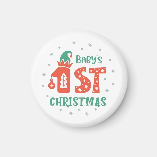 ベビー初めてのクリスマス マグネット (正面)