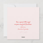 ベビー初めてのクリスマス – ミッテンでかわいい子猫 シーズンカード (裏面)