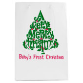 ベビー初めてのクリスマス ミディアムペーパーバッグ (正面)