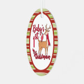 ベビー初めてのクリスマス メタルオーナメント (正面左)