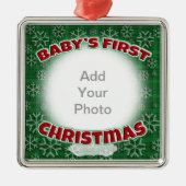 ベビー初めてのクリスマス メタルオーナメント (正面)