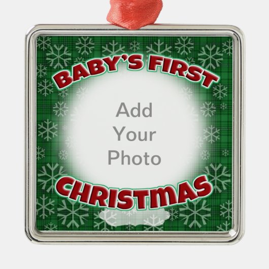 ベビー初めてのクリスマス メタルオーナメント (正面)