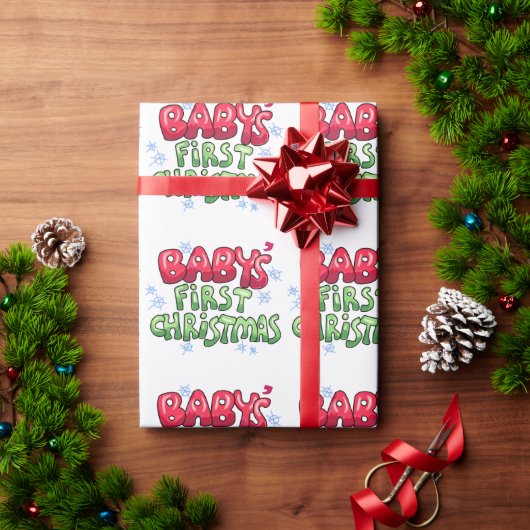 ベビー初めてのクリスマス ラッピングペーパー (クリスマスギフト)