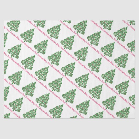 ベビー初めてのクリスマス 薄葉紙 (正面)