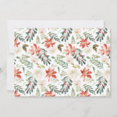 ベビー初めてのクリスマスJOY Poinsettiaフローラ写真 シーズンカード (裏面)