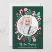 ベビー初めてのクリスマスKeepsake Water Color シーズンカード (正面)