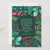 ベビー初めてのクリスマスKeepsake Water Color シーズンカード (裏面)