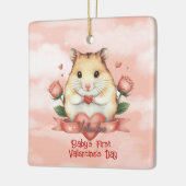 ベビー初バレンタインデー セラミックオーナメント (左)