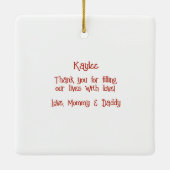 ベビー初バレンタインデー セラミックオーナメント (裏面)