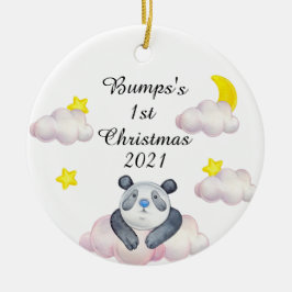 ベビー初バンプクリスマスセラミックオーナメント セラミックオーナメント