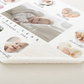 ベビー初年ハート写真掲載校 シェルパブランケット (3/4)