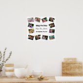 ベビー初年度ポスパーソナライズされたター ポスター (キッチン)