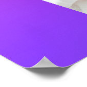 ベビー初年度写真ポスター月刊パープルピンク ポスター (角)