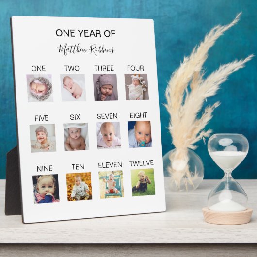 ベビー初年度写真 フォトプラーク (側面)