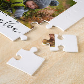 ベビー初年度12ヶ月フォトコラージュモダン ジグソーパズル (側面)