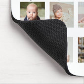 ベビー初年度12ヶ月フォトコラージュモダン マウスパッド (コーナー)