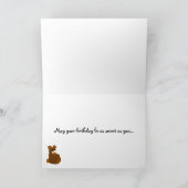 ベビー初誕生日 カード (内部)