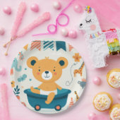 ベビー初風呂 ペーパープレート (パーティー)