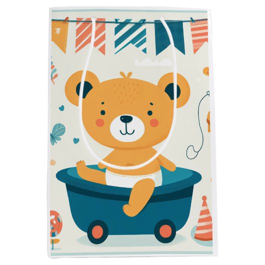 ベビー初風呂 ミディアムペーパーバッグ (正面)