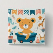 ベビー初風呂 缶バッジ (正面)