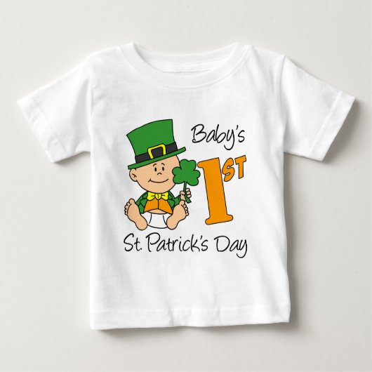 ベビー初St patricks day ベビーTシャツ (正面)