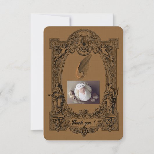 ベビー到着お祝いフラットサンキューカード... サンキューカード (正面)