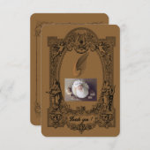 ベビー到着お祝いフラットサンキューカード... サンキューカード (正面/裏面)