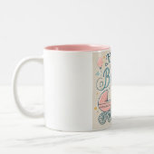 ベビー到着マグ | 新しい親おめでとう ツートーンマグカップ (左)