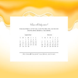 ベビー到着予測ガールテディベア