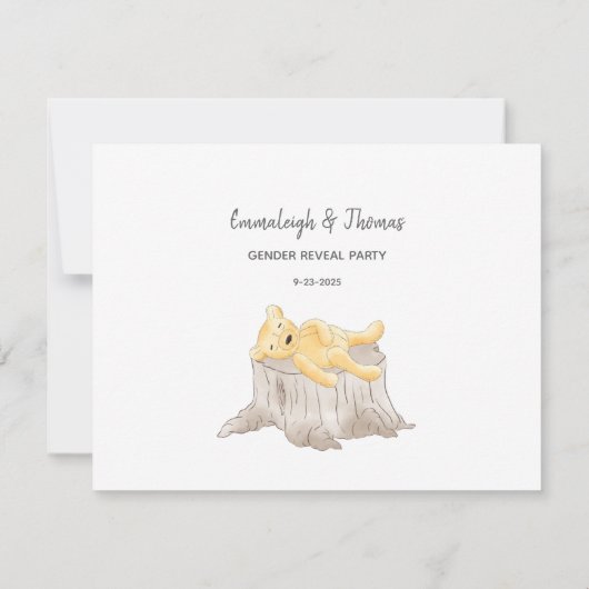 ベビー到着予測テディベア (裏面)