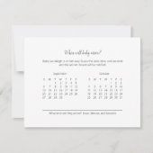 ベビー到着予測ボーイテディベア (正面)