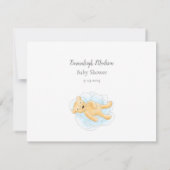 ベビー到着予測ボーイテディベア (裏面)