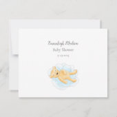 ベビー到着予測ボーイテディベア (裏面)