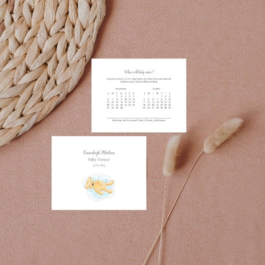 ベビー到着予測ボーイテディベア