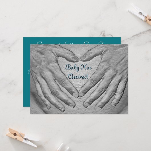 ベビー到着 カード (正面/裏面インサイチュ)