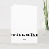 ベビー到着(赤いバルーン) – グリーティングカード (裏面)