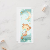 ベビー前水の色ブックマーパーソナライズされたク カード (正面/裏面インサイチュ)