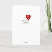 ベビー動物の挨拶状 カード (裏面)