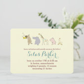 ベビー動物パレードの誕生の発表/招待状 招待状 (スタンド正面)