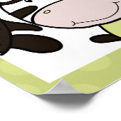 ベビー動物動物園キリン・ゼブラライオンのセット3 ポスター (角)