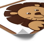 ベビー動物園ライオンジャングルアニマルウォールアートプリント5X7 ポスター (角)