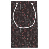 ベビー動物1を表示するパターン スモールペーパーバッグ (裏面)