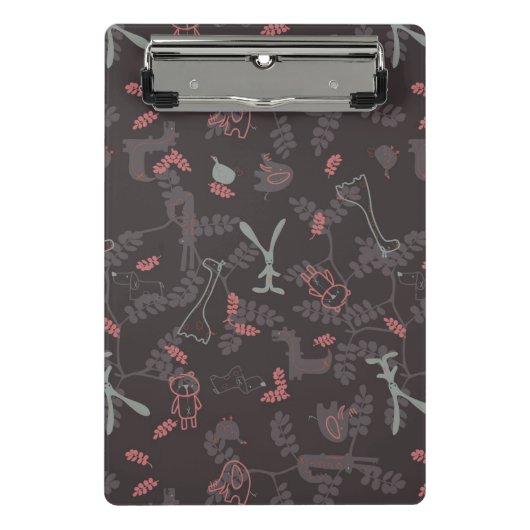 ベビー動物1を表示するパターン ミニクリップボード (正面)