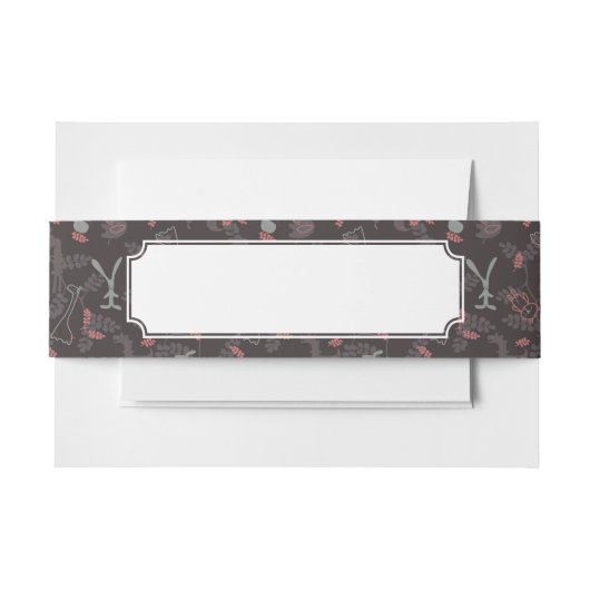 ベビー動物1を表示するパターン 招待状ベリーバンド (正面例)