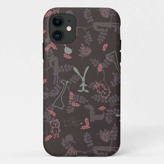 ベビー動物1を表示するパターン Case-Mate iPhoneケース (裏面)