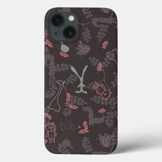 ベビー動物1を表示するパターン Case-Mate iPhoneケース (裏面)
