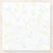 ベビー動物2を表示するパターン ガラスコースター (裏面)